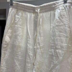 Banana Republic White Wide Leg Pants